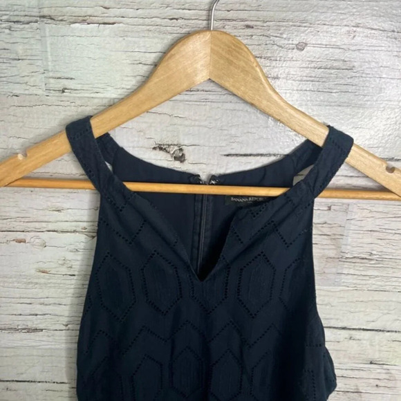 Banana republic blue dress midi dress size 6 - Picture 3 of 8